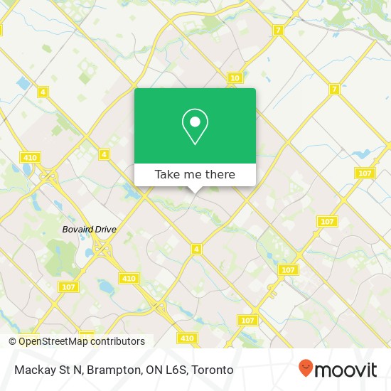 Mackay St N, Brampton, ON L6S map