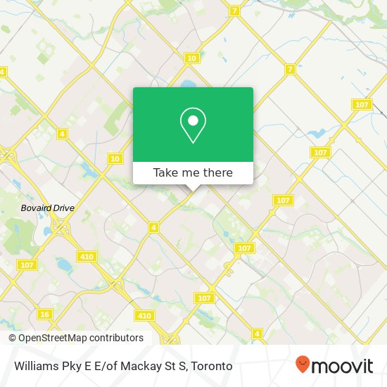 Williams Pky E E / of Mackay St S map