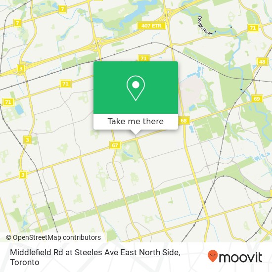 Middlefield Rd at Steeles Ave East North Side map