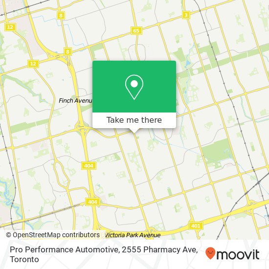 Pro Performance Automotive, 2555 Pharmacy Ave map