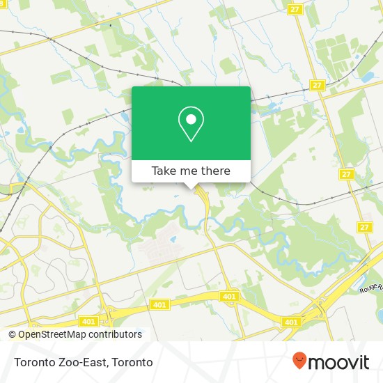 Toronto Zoo-East map