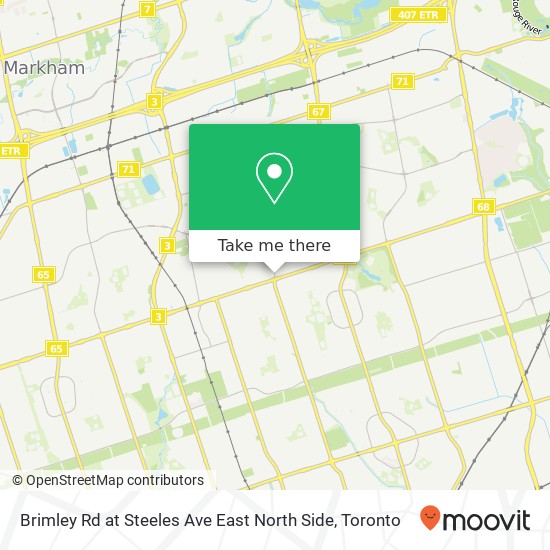 Brimley Rd at Steeles Ave East North Side map