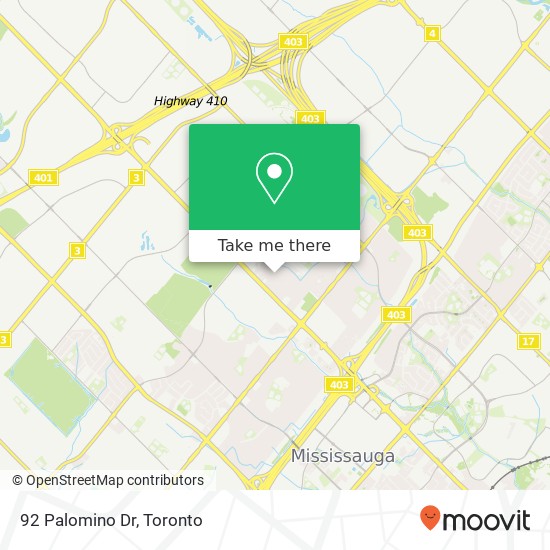 92 Palomino Dr, Mississauga, ON L4Z 3H8 map