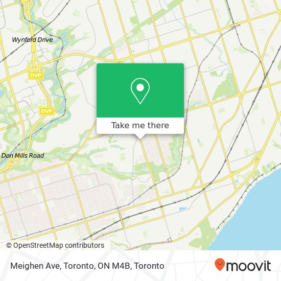 Meighen Ave, Toronto, ON M4B map