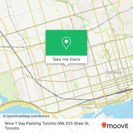 Wow 1 Day Painting Toronto NW, 535 Shaw St map