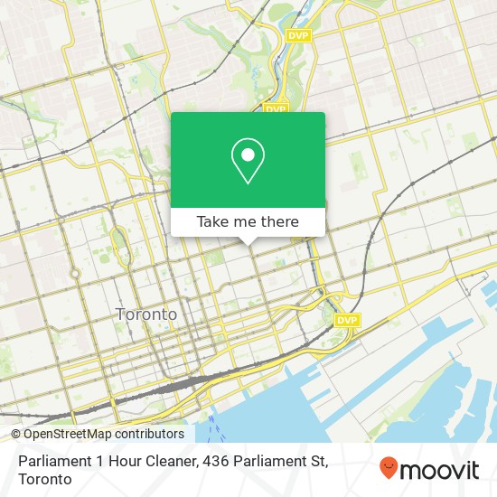 Parliament 1 Hour Cleaner, 436 Parliament St map