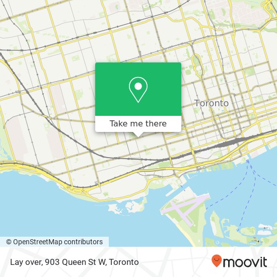 Lay over, 903 Queen St W map