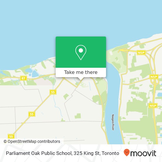 Parliament Oak Public School, 325 King St map