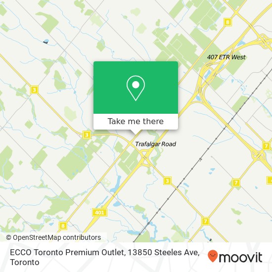 ECCO Toronto Premium Outlet, 13850 Steeles Ave map