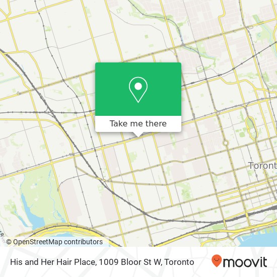 His and Her Hair Place, 1009 Bloor St W map