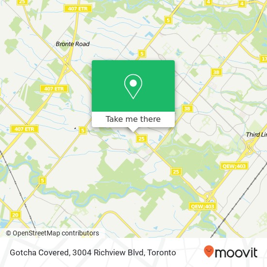 Gotcha Covered, 3004 Richview Blvd map