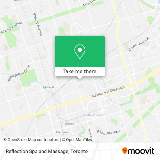 Reflection Spa and Massage map
