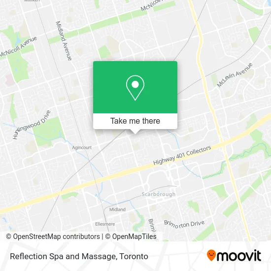 Reflection Spa and Massage map
