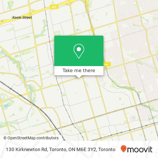 130 Kirknewton Rd, Toronto, ON M6E 3Y2 map