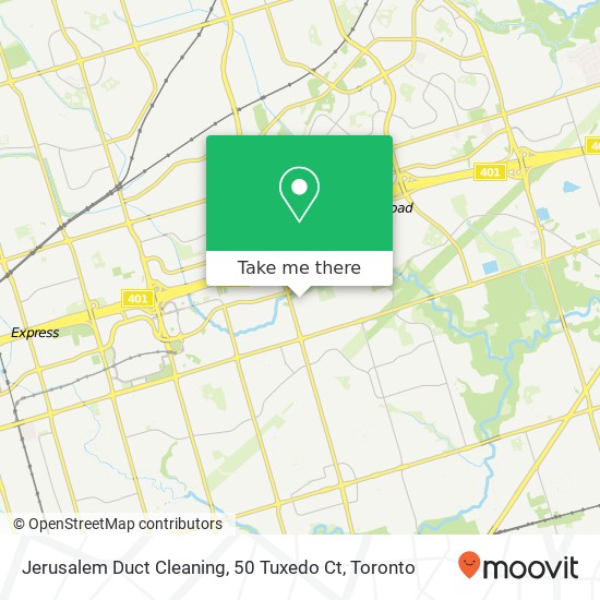 Jerusalem Duct Cleaning, 50 Tuxedo Ct map