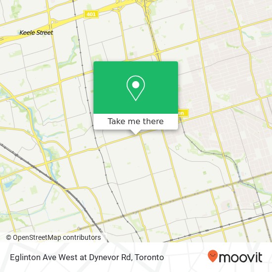 Eglinton Ave West at Dynevor Rd map