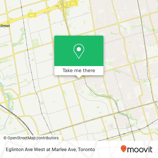 Eglinton Ave West at Marlee Ave map