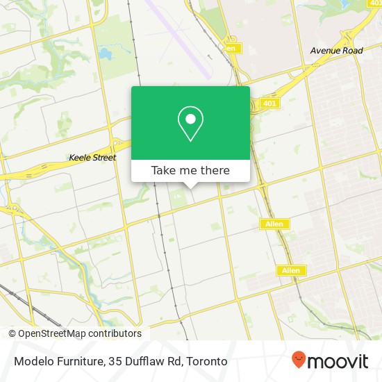 Modelo Furniture, 35 Dufflaw Rd map