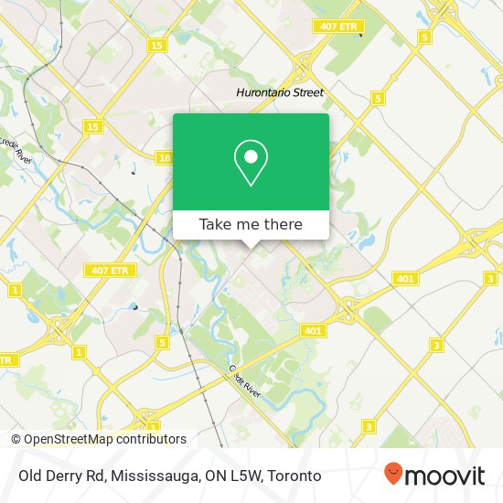 Old Derry Rd, Mississauga, ON L5W map