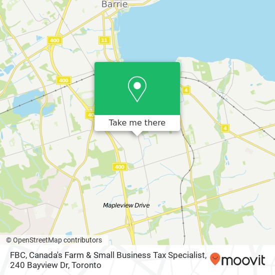FBC, Canada's Farm & Small Business Tax Specialist, 240 Bayview Dr map
