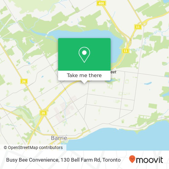 Busy Bee Convenience, 130 Bell Farm Rd plan