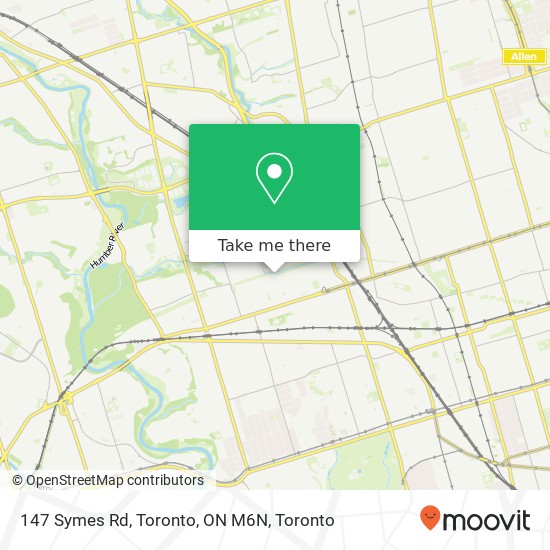 147 Symes Rd, Toronto, ON M6N map