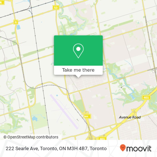 222 Searle Ave, Toronto, ON M3H 4B7 map