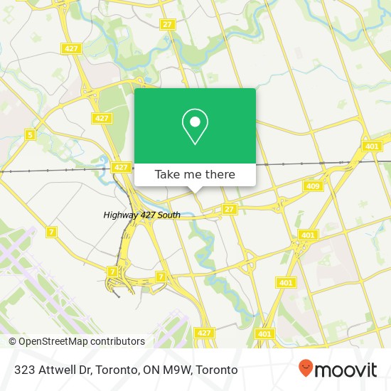323 Attwell Dr, Toronto, ON M9W plan