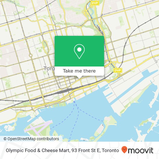Olympic Food & Cheese Mart, 93 Front St E map