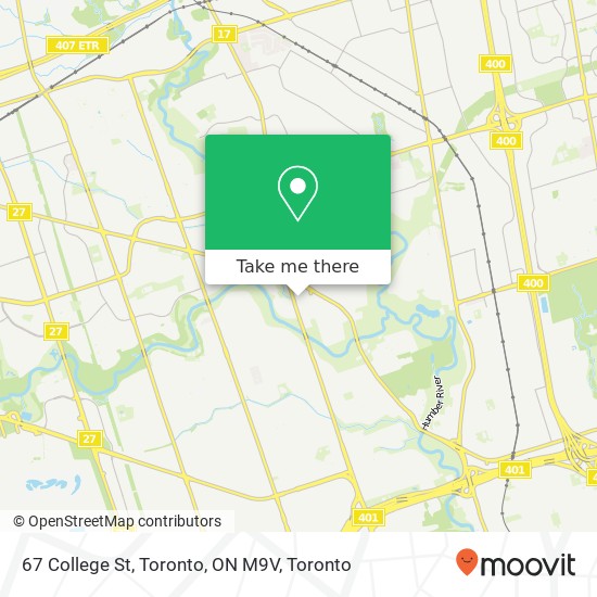 67 College St, Toronto, ON M9V plan