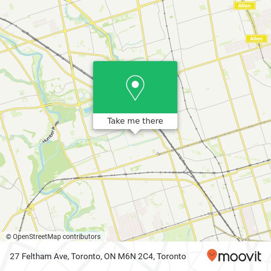 27 Feltham Ave, Toronto, ON M6N 2C4 map