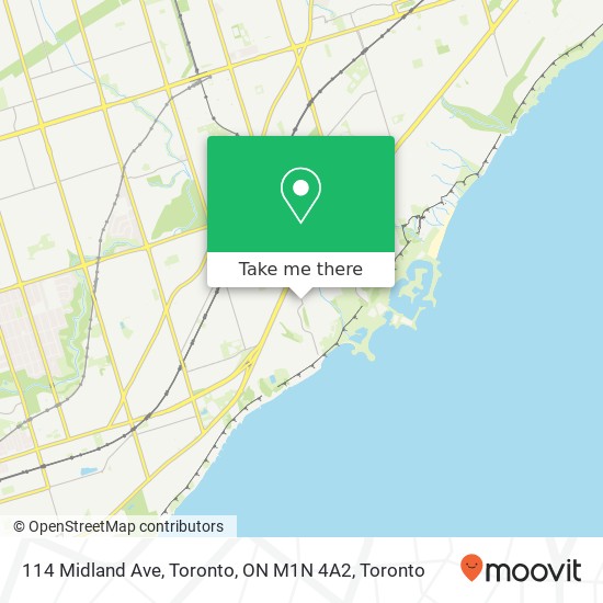 114 Midland Ave, Toronto, ON M1N 4A2 map
