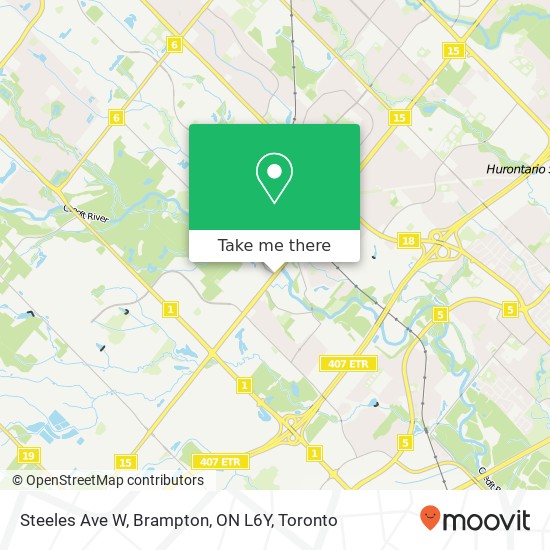 Steeles Ave W, Brampton, ON L6Y plan