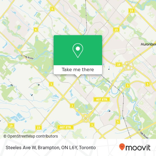 Steeles Ave W, Brampton, ON L6Y plan