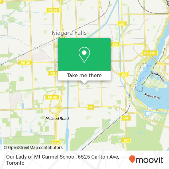 Our Lady of Mt Carmel School, 6525 Carlton Ave map