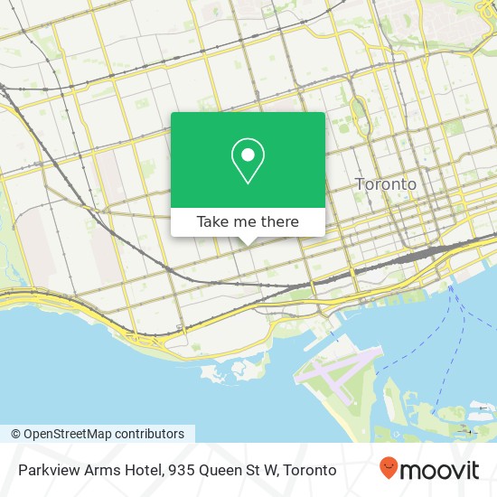 Parkview Arms Hotel, 935 Queen St W map