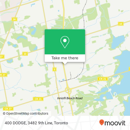 400 DODGE, 3482 9th Line map