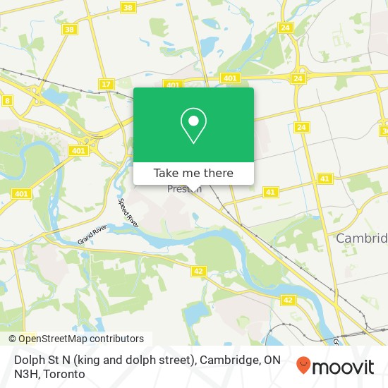 Dolph St N (king and dolph street), Cambridge, ON N3H map