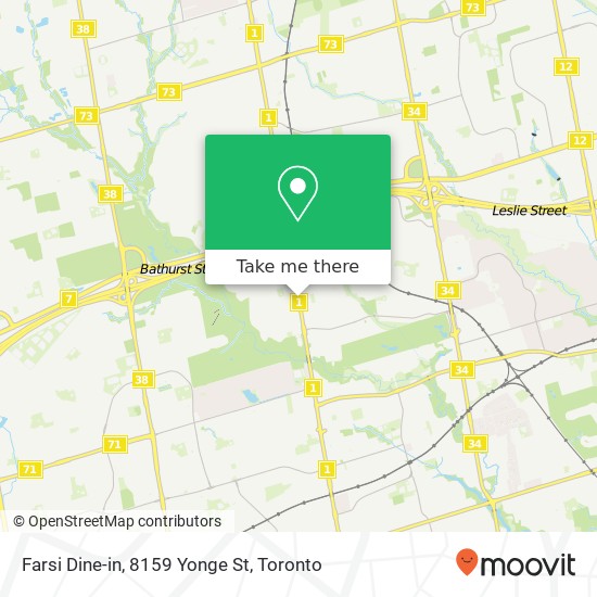 Farsi Dine-in, 8159 Yonge St map