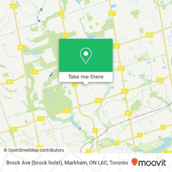 Brock Ave (brock holst), Markham, ON L6C map