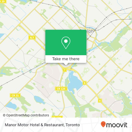 Manor Motor Hotel & Restaurant map