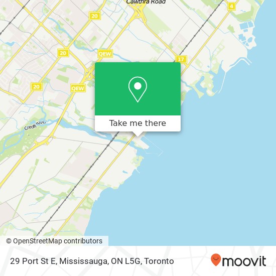 29 Port St E, Mississauga, ON L5G map