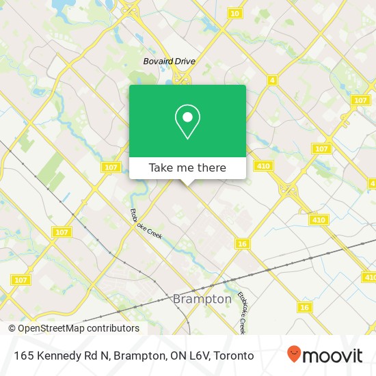 165 Kennedy Rd N, Brampton, ON L6V map