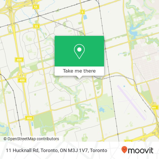 11 Hucknall Rd, Toronto, ON M3J 1V7 map