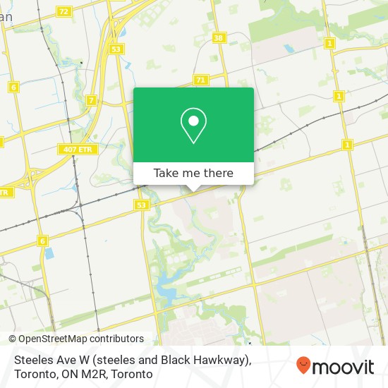 Steeles Ave W (steeles and Black Hawkway), Toronto, ON M2R plan
