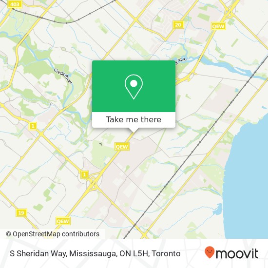 S Sheridan Way, Mississauga, ON L5H map