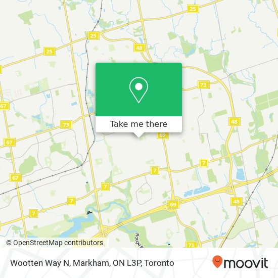 Wootten Way N, Markham, ON L3P map