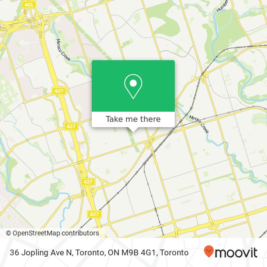 36 Jopling Ave N, Toronto, ON M9B 4G1 map