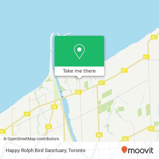 Happy Rolph Bird Sanctuary map