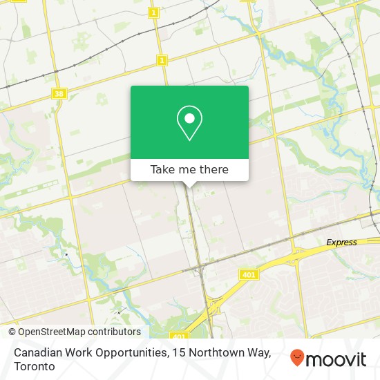 Canadian Work Opportunities, 15 Northtown Way plan